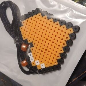 Bead Perler Heart Necklace Handmade Valentine’s Day